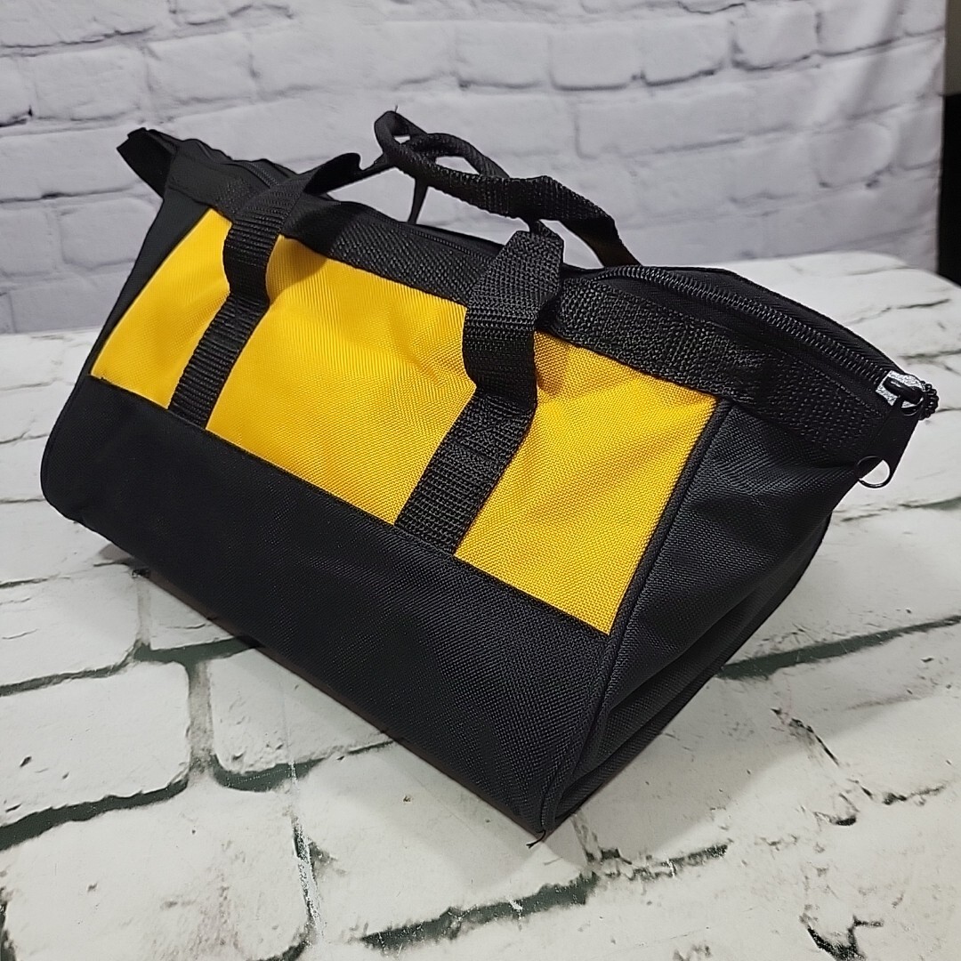 DeWalt Heavy Duty Ballistic Contractor Tool Bag Yellow Black Nylon Zippered