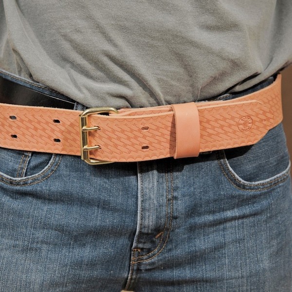 Klein Tools 5415S Tool Belt, Modular Tool Belt, Tan, Leather