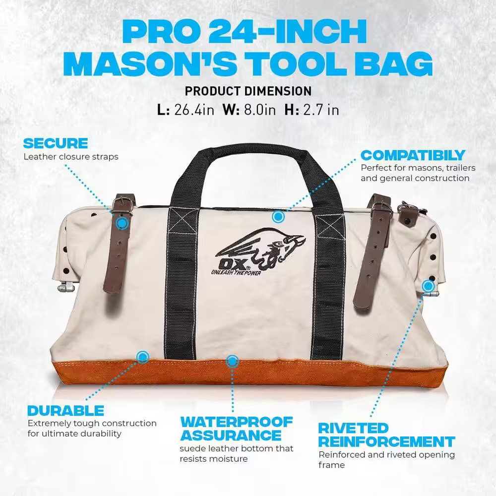 Pro 24 In. Canvas Tool Storage Bag