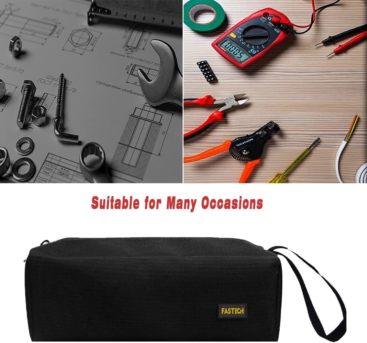 1-Pack Zipper Utility Tool Bag, Small Zipper Bags/Multi-Purpose Tool Pouch To…