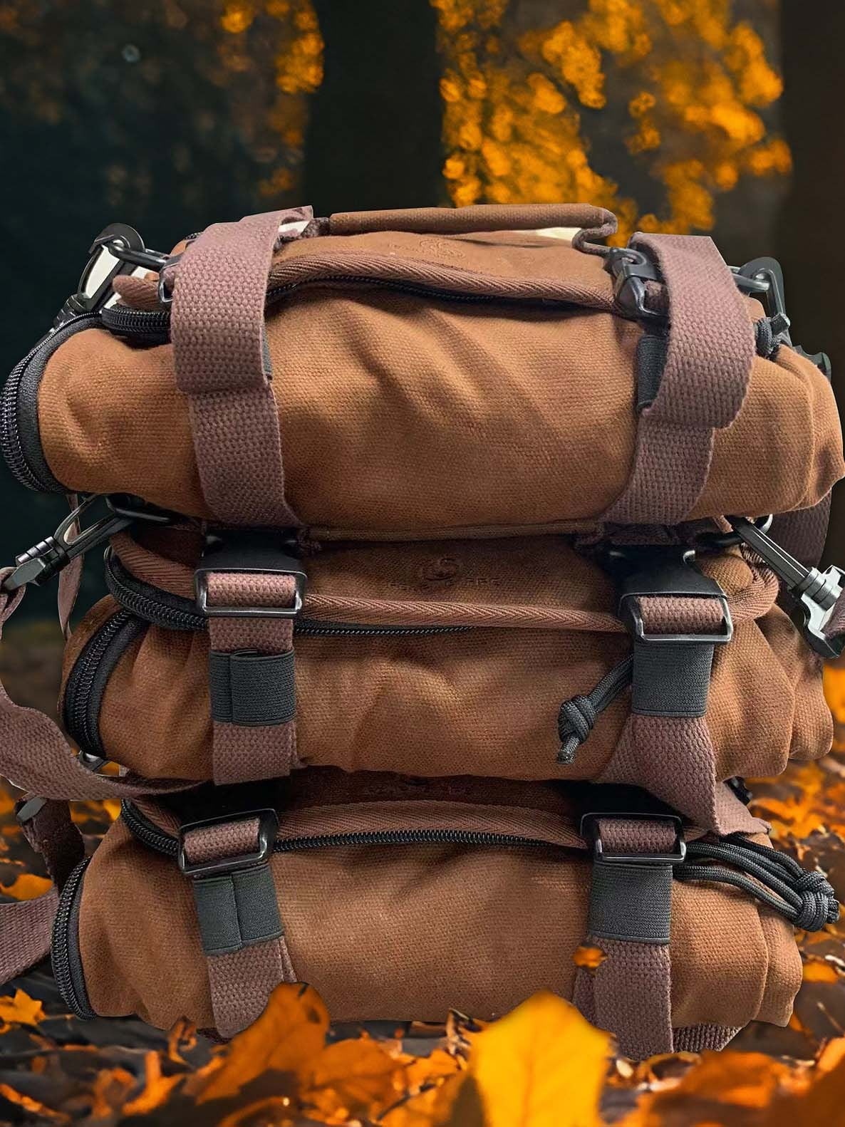 Roaring Fire The Pack Mule Mini Tool Roll Bag, : RF-The Pack Mule Mini-Brown