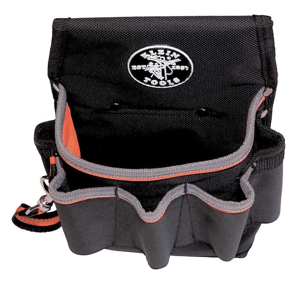 Klein Tools 5241 Black Ballistic Nylon 6 Pockets, 5241