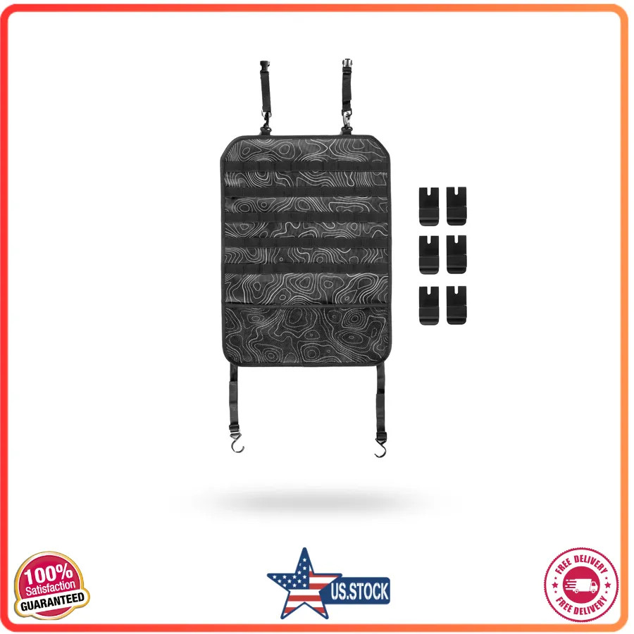 2 Pack Auto Drive MOLLE Car Seat Back Organizer Universal Fit AZ534005