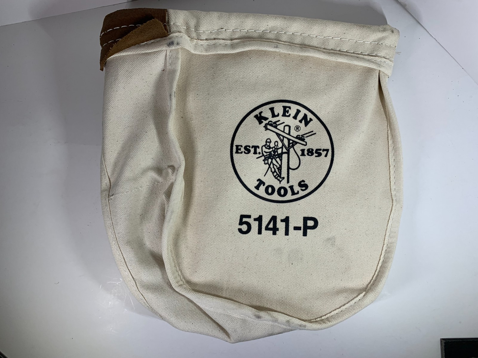 KLEIN TOOLS 5141P Tan Tool Pouch Canvas 2DGU1