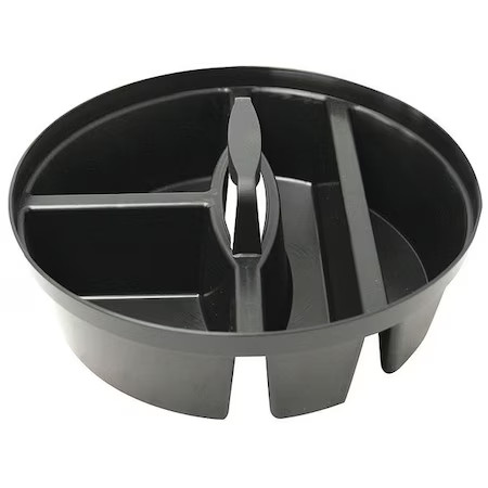 Westward 38Xx90 Bucket Tool Organizer, Black, Plastic, 0 Pockets