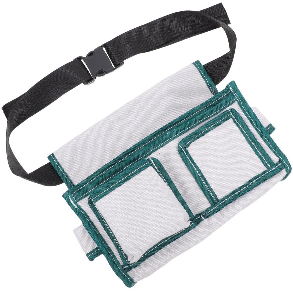 Multi Pocket Canvas Utility Work Bag with Reinforced Stitching for Tough Jobs