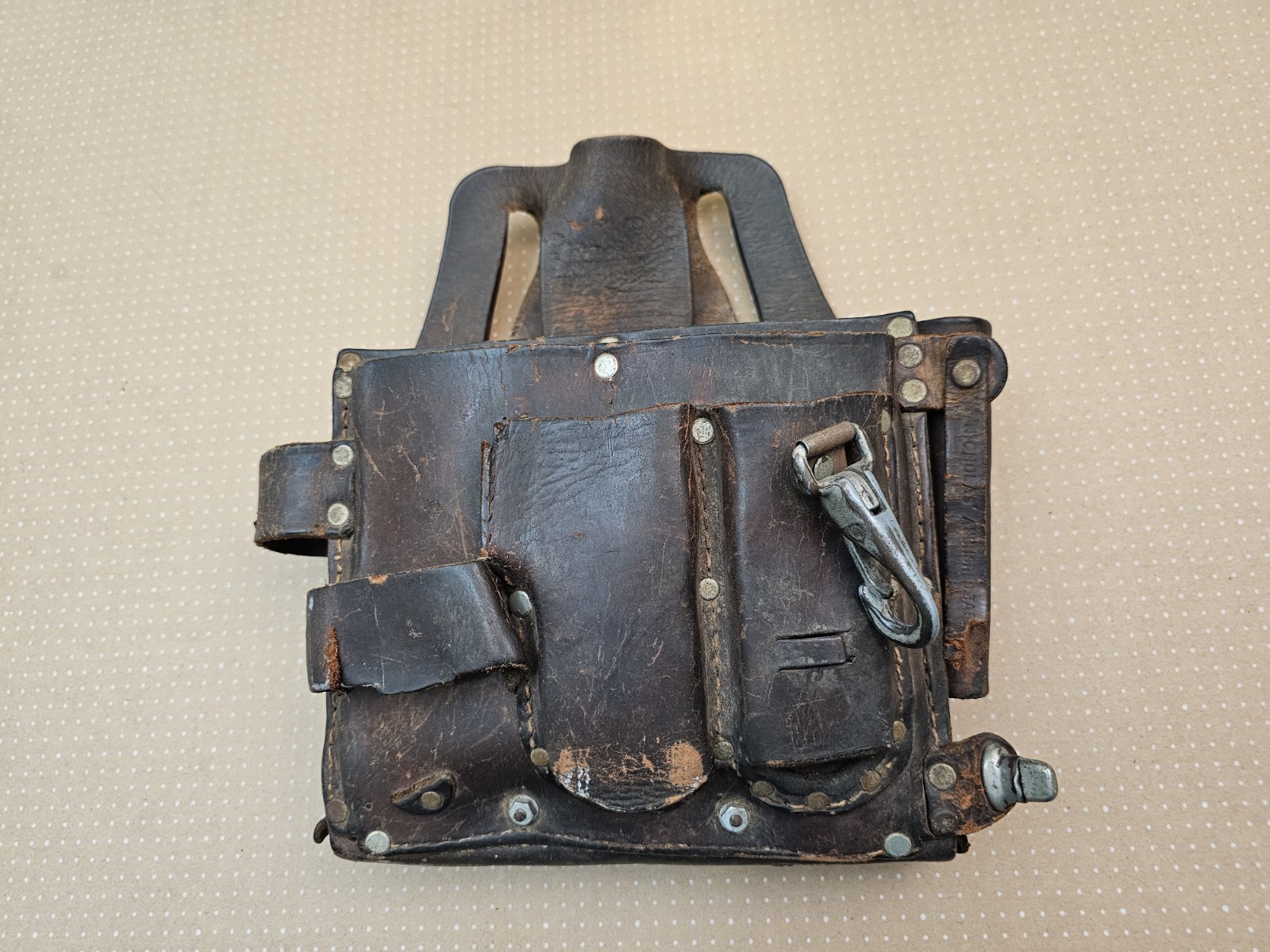 Vintage Durable Leather Tool Pouch