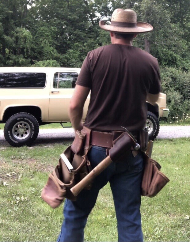 Leather Hammer Holster. 100% Handmade (2 pack)