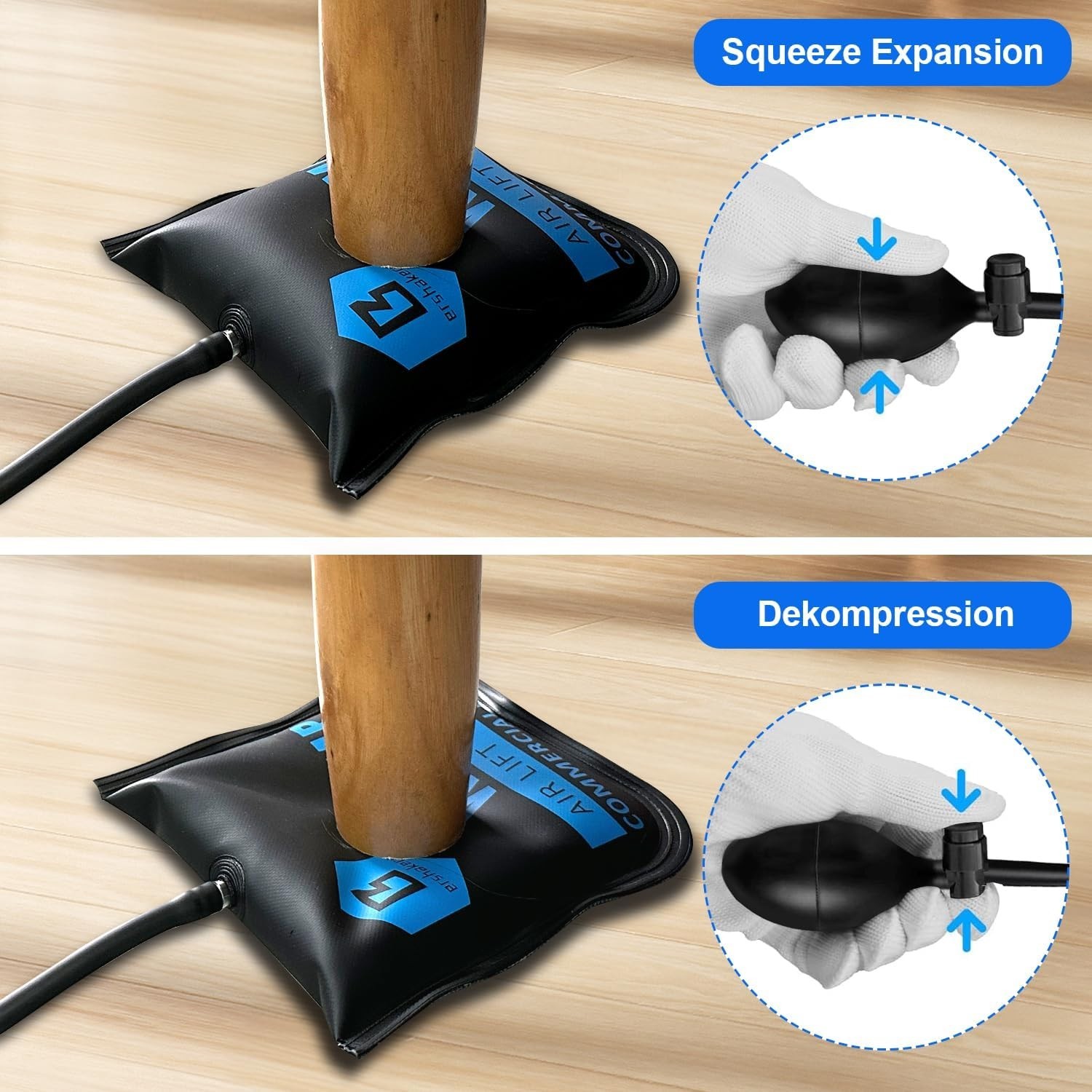 Air Wedge Bag Pump 3PCS, Inflatable Shim Tool for Door Window Install
