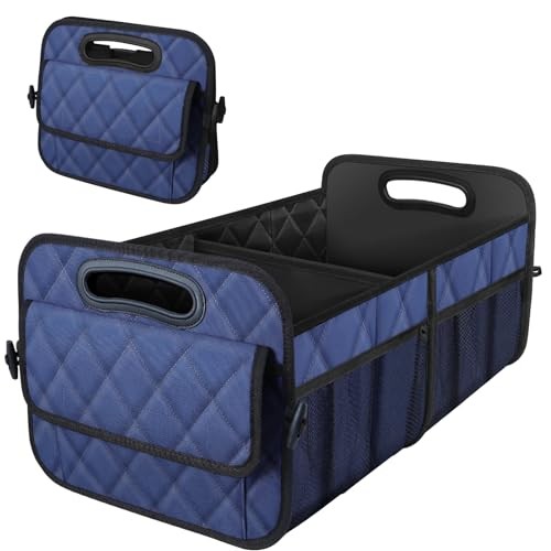 Dark Blue Car Trunk Organizer for SUV – Medium Dark Blue Storage