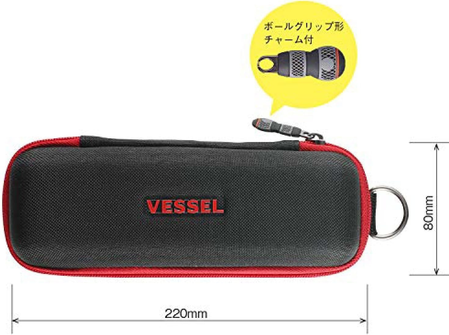 VESSEL TPC-10 Polyester Driver Case for Electric Ball Black from Japan