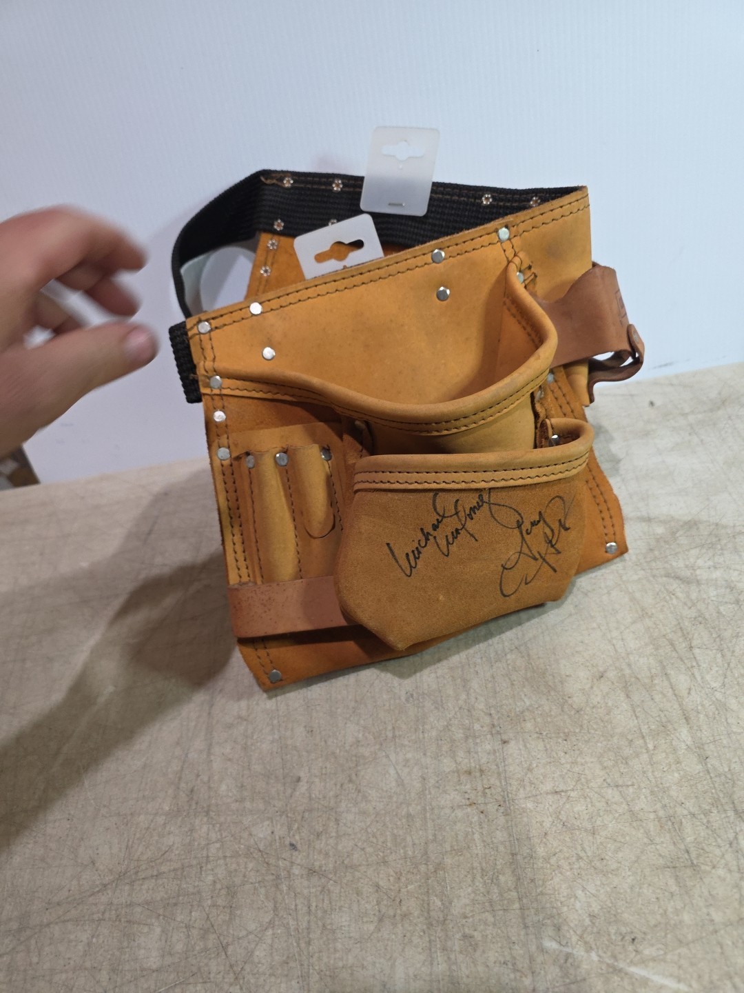 SEARS Craftsman Tool Holder Belt Leather (NEVER USED) W/signatures – USA!!
