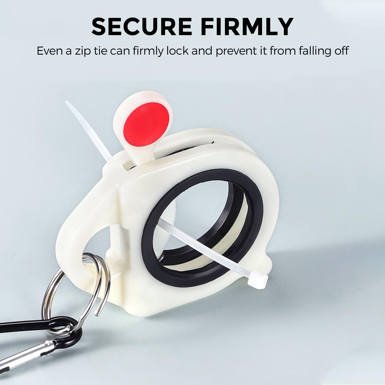 Zip Tie Holder Cable for Tool Belt Strong Efficient White