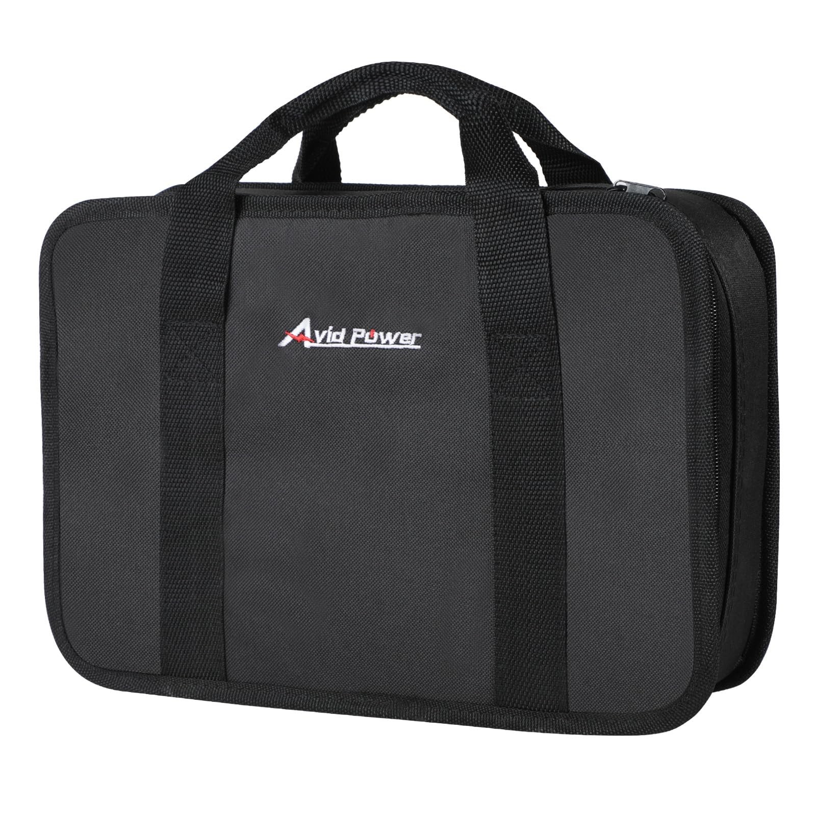 AVID POWER Tool Bag, 12 Inch Storage Carrying Case, 12.2-inch, Black
