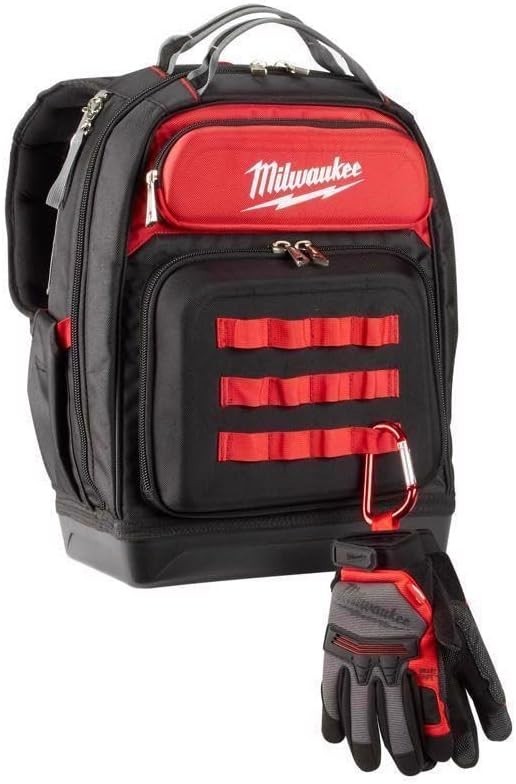 Milwaukee 48-22-8201 Ultimate Jobsite Backpack, Black/Red