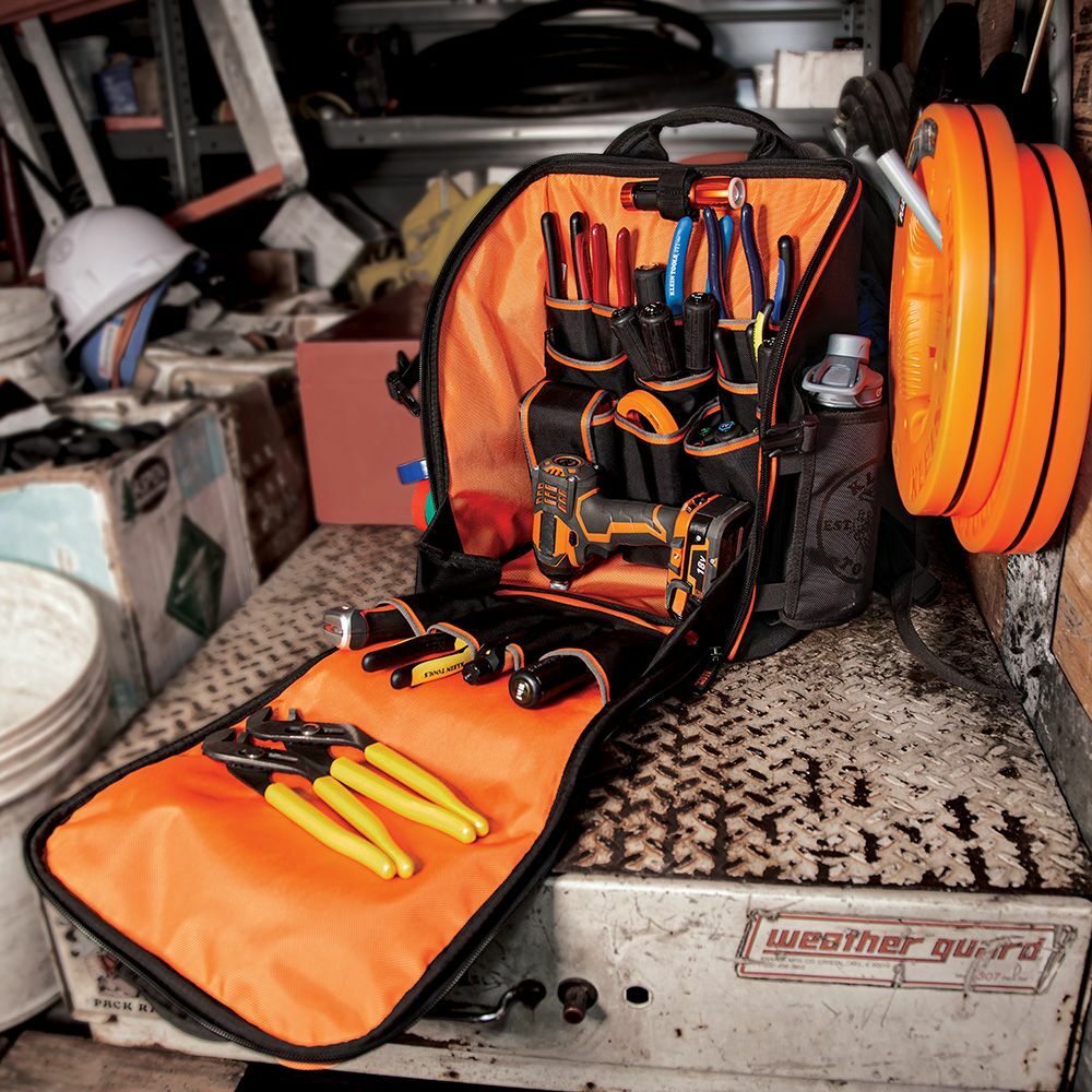 Klein Tools 55482 Tradesman Pro Tool Station Tool Bag Backpack