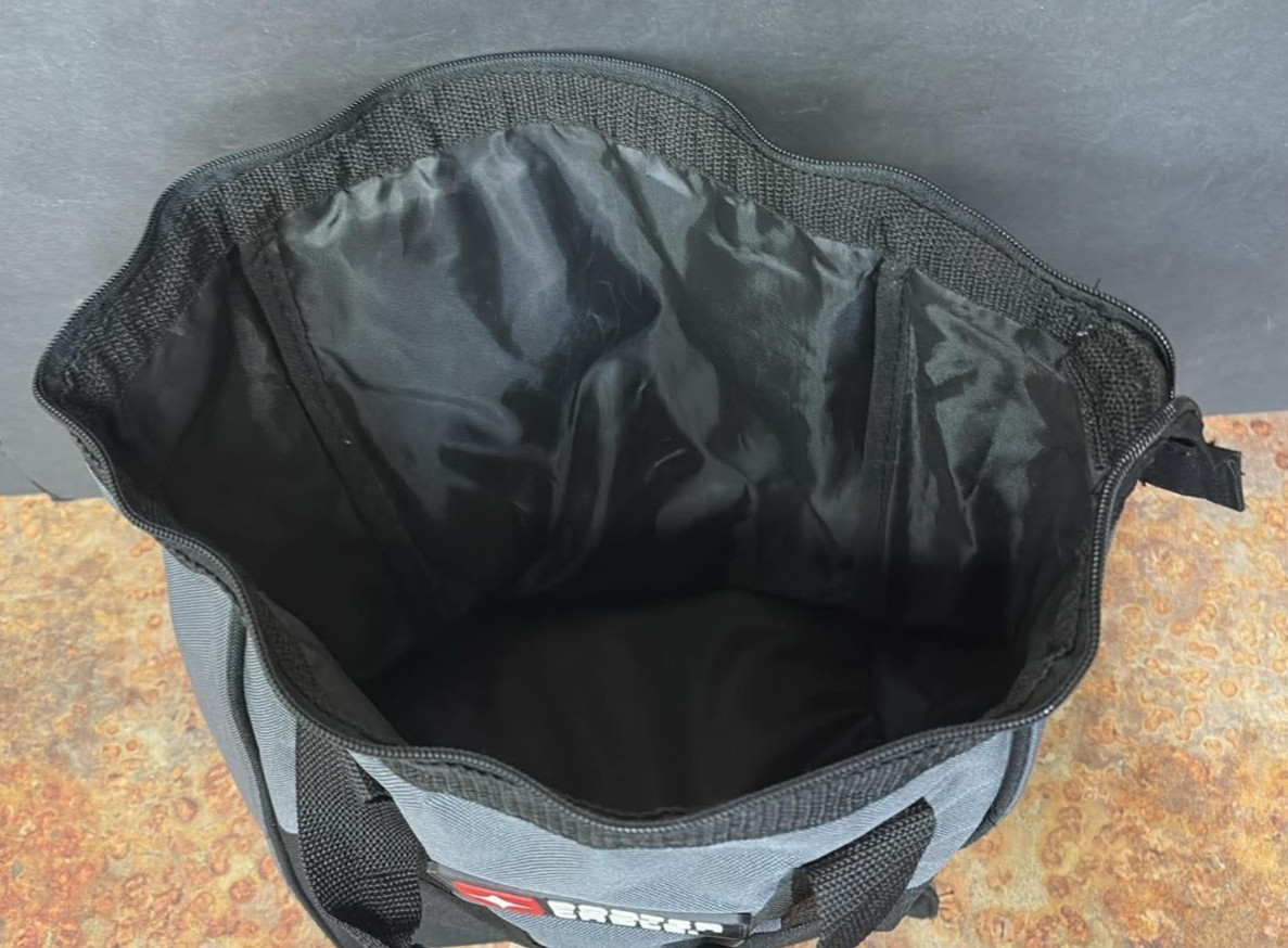 Porter Cable Heavy Duty Tool Bag Tote Handles Zipper Gray Black 9″x13″x18″ M