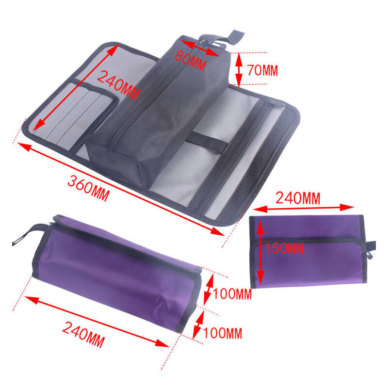 Portable Tool Roll Bag Durable Tool Bag Organiser Multi-Purpose Zipper Pouch