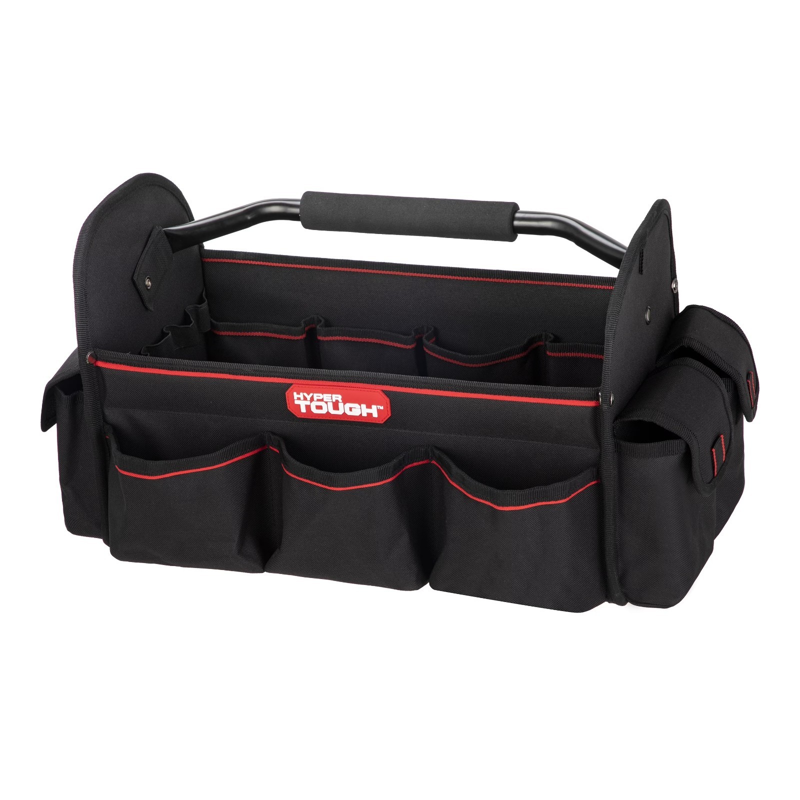 Hyper Tough 16-inch Open Top Tote with Soft Grip Handle