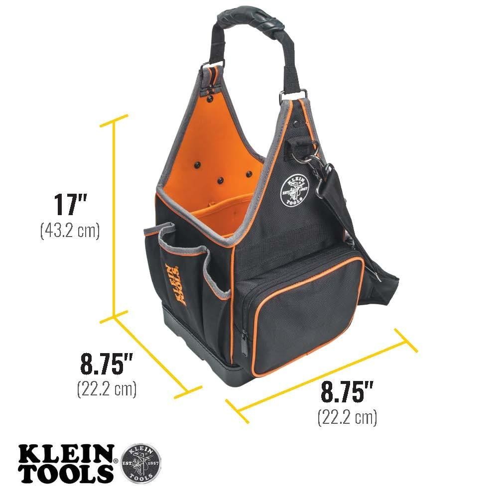 KLEIN TOOLS 554158-14 Tool Bag, Tradesman Pro Tool Tote, 20 Pockets, 8-Inch