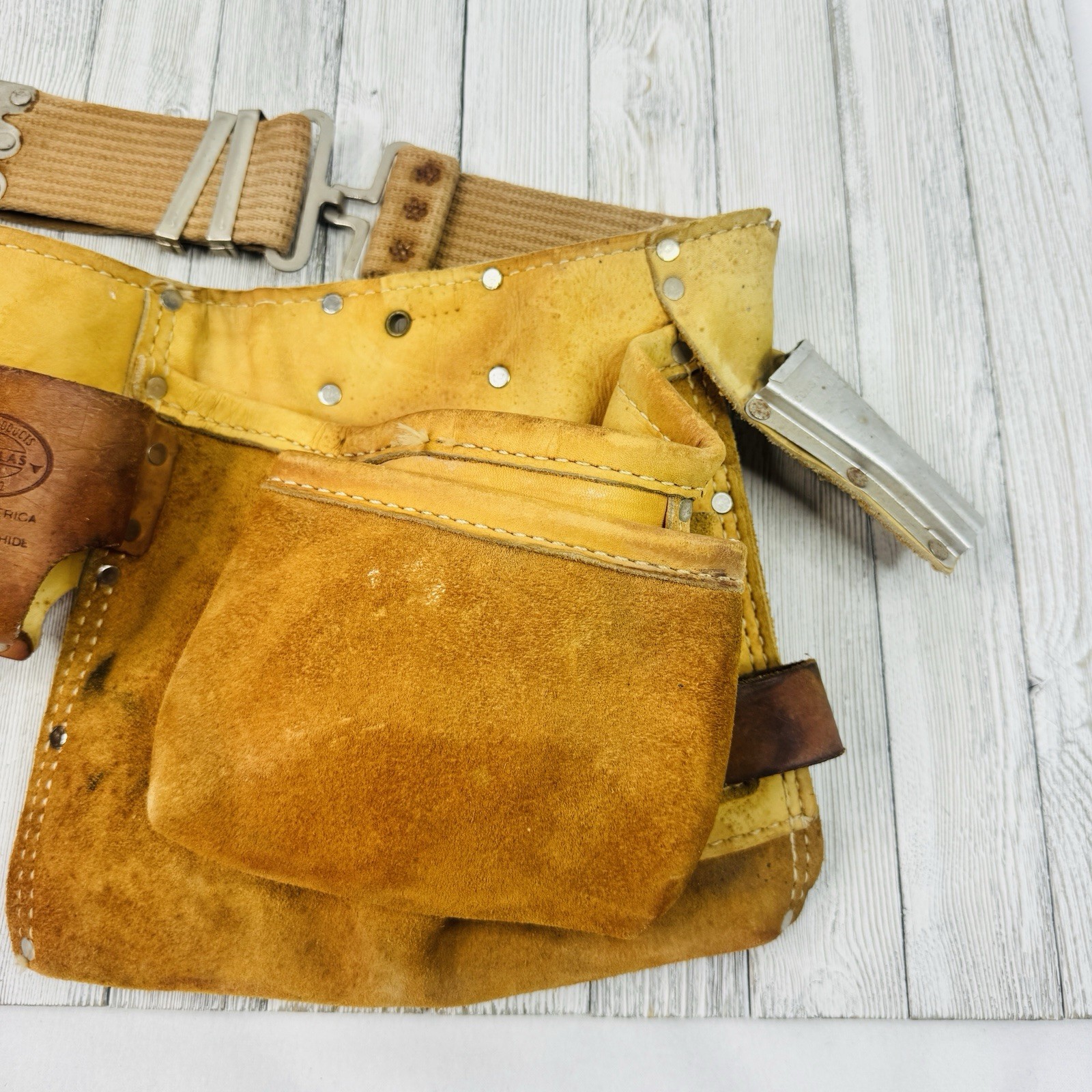 Nicholas Tool Belt – 427X Work Gear Split Top Grain Cowhide Leather MADE USA