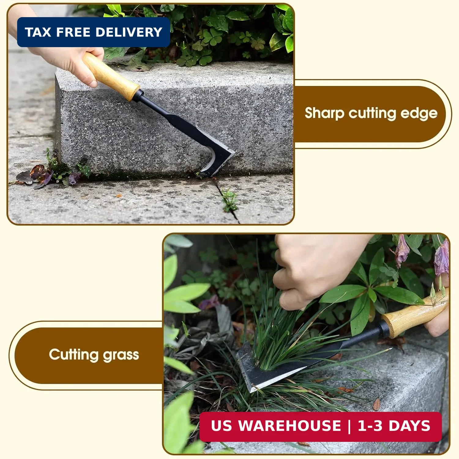 Crack Weeder Puller Tool Long Handle, Adjustable Crevice Weeding Remover Tool 29