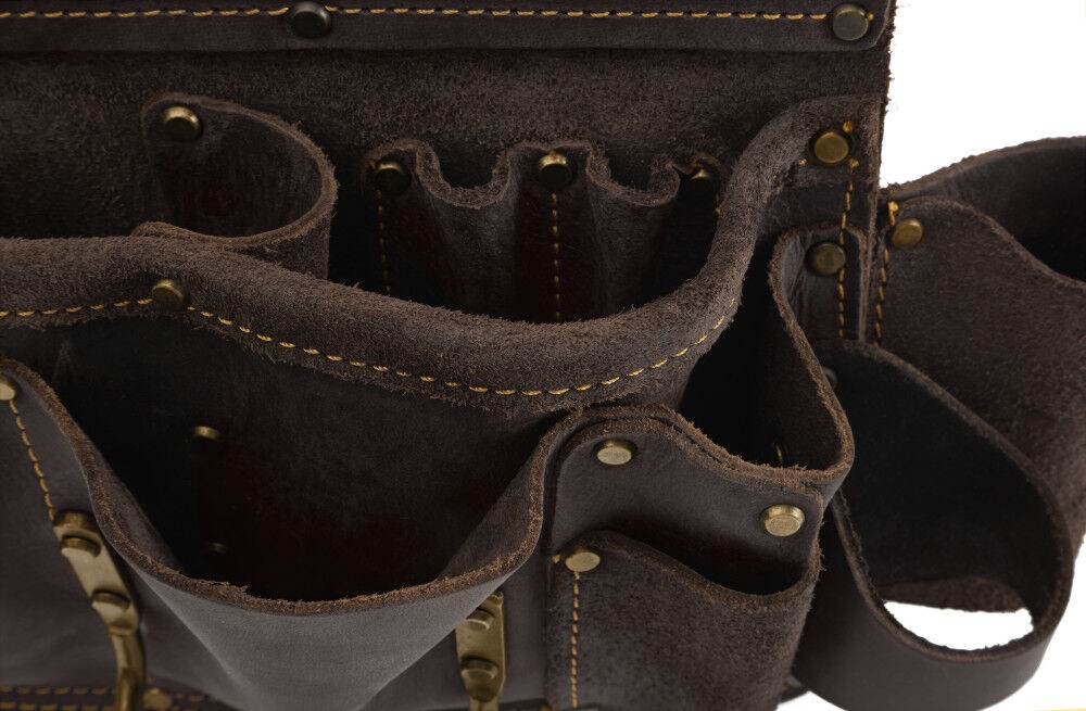 Ox Tools Left Handed Drywall Pouch, Oil-Tanned Leather