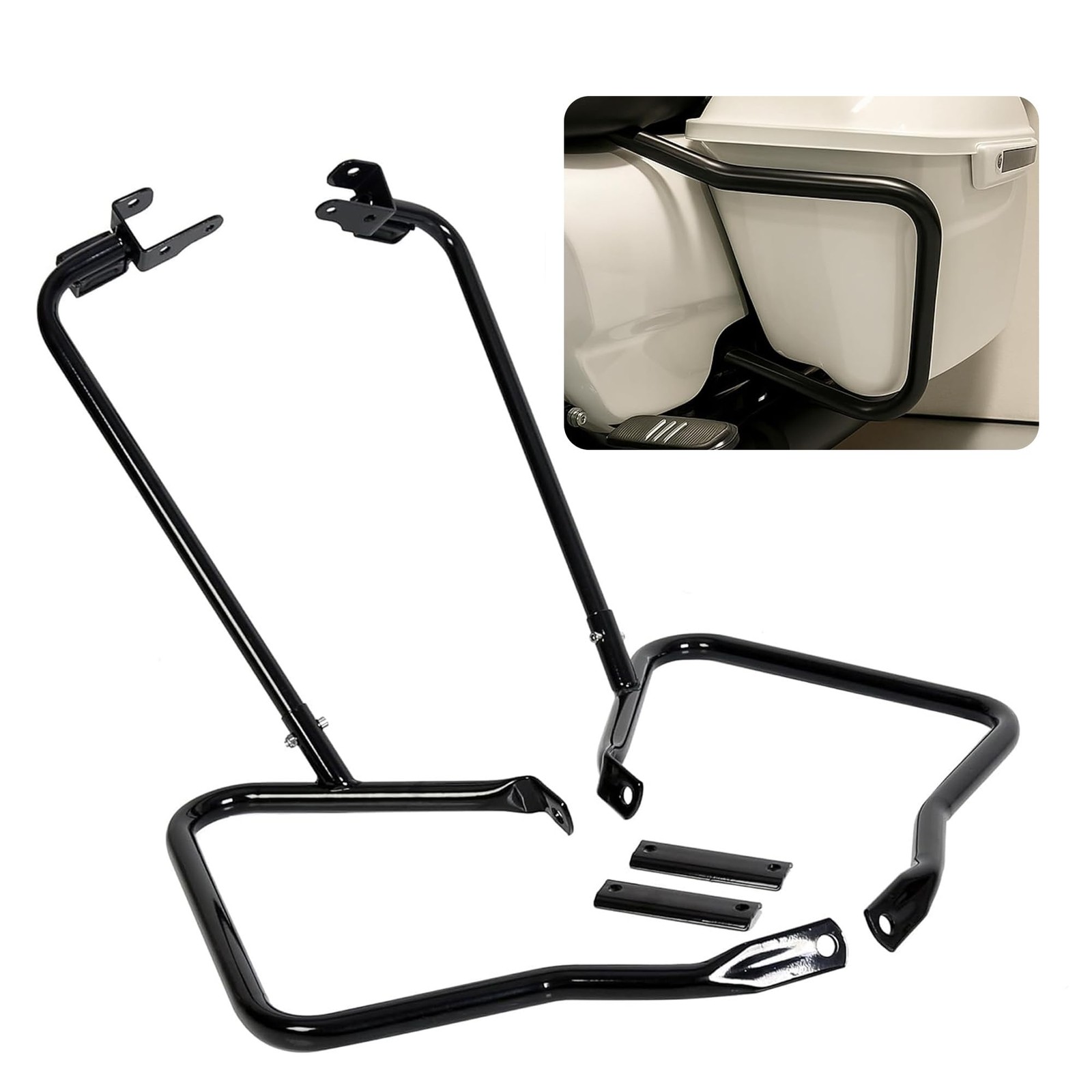Saddlebag Bracket Guard Bars Compatible with 20142024 Harley Davidson Touring…