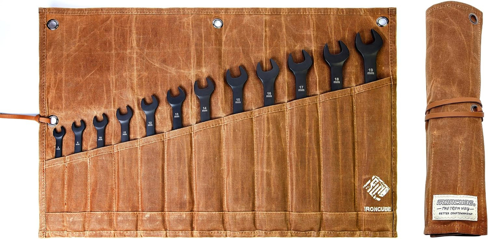 Tool Pouch, Roll-Up Storage Bag for Hand Tools & Wrenches