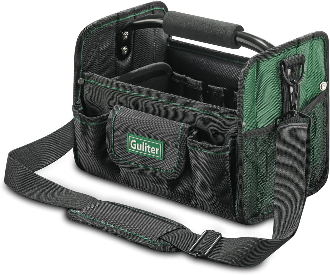 11 Inch Small Tool Bag Open Top Tool Tote with Stainless Steel Handle Adjustable