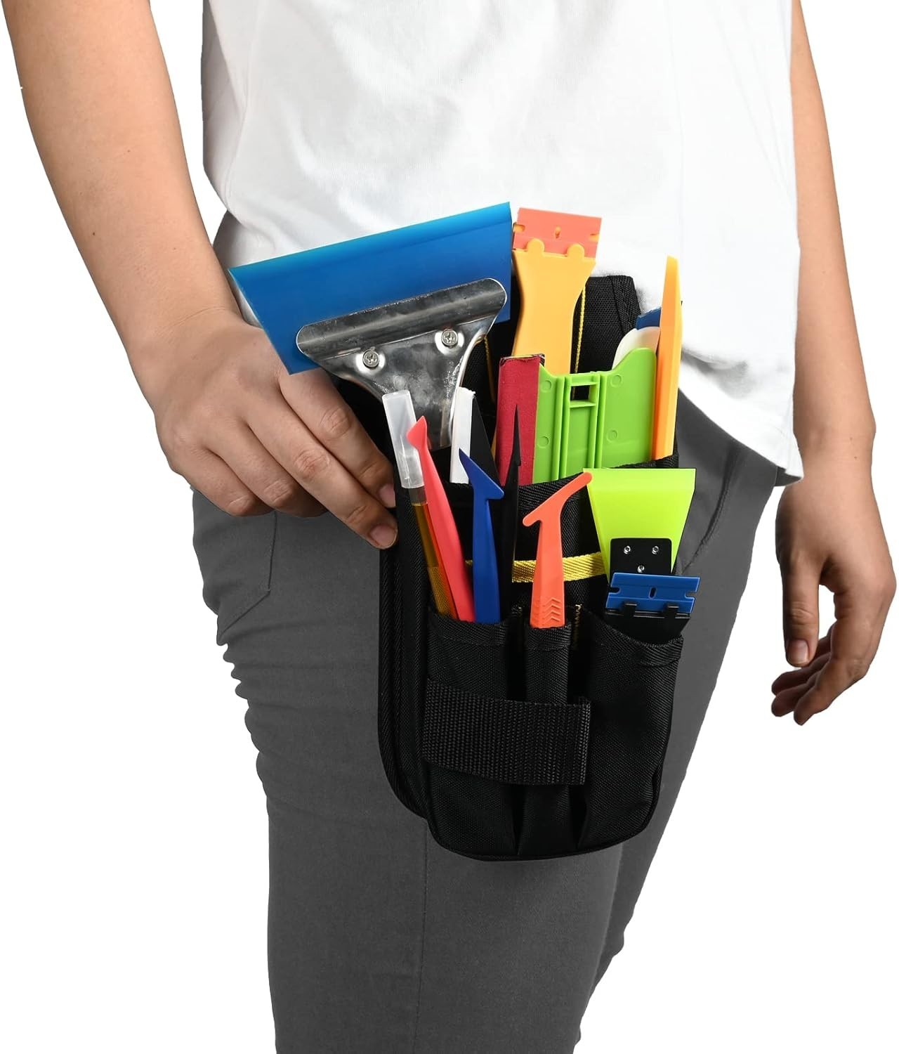 Organizer Tool Pouch Multi-Purpose Wrapping Tool Bag Mini Work Holder Heavy-D…