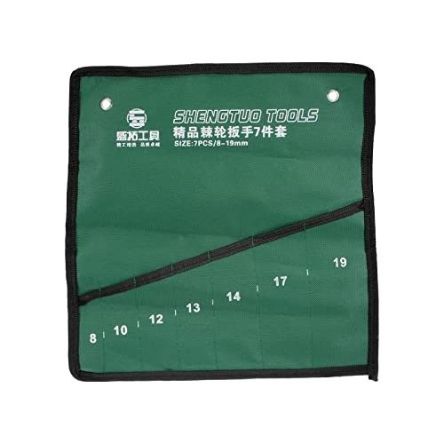 Wrench Organizer 7 Pockets 12.6″ x 11.8″ Canvas Roll Up Pouch Holder
