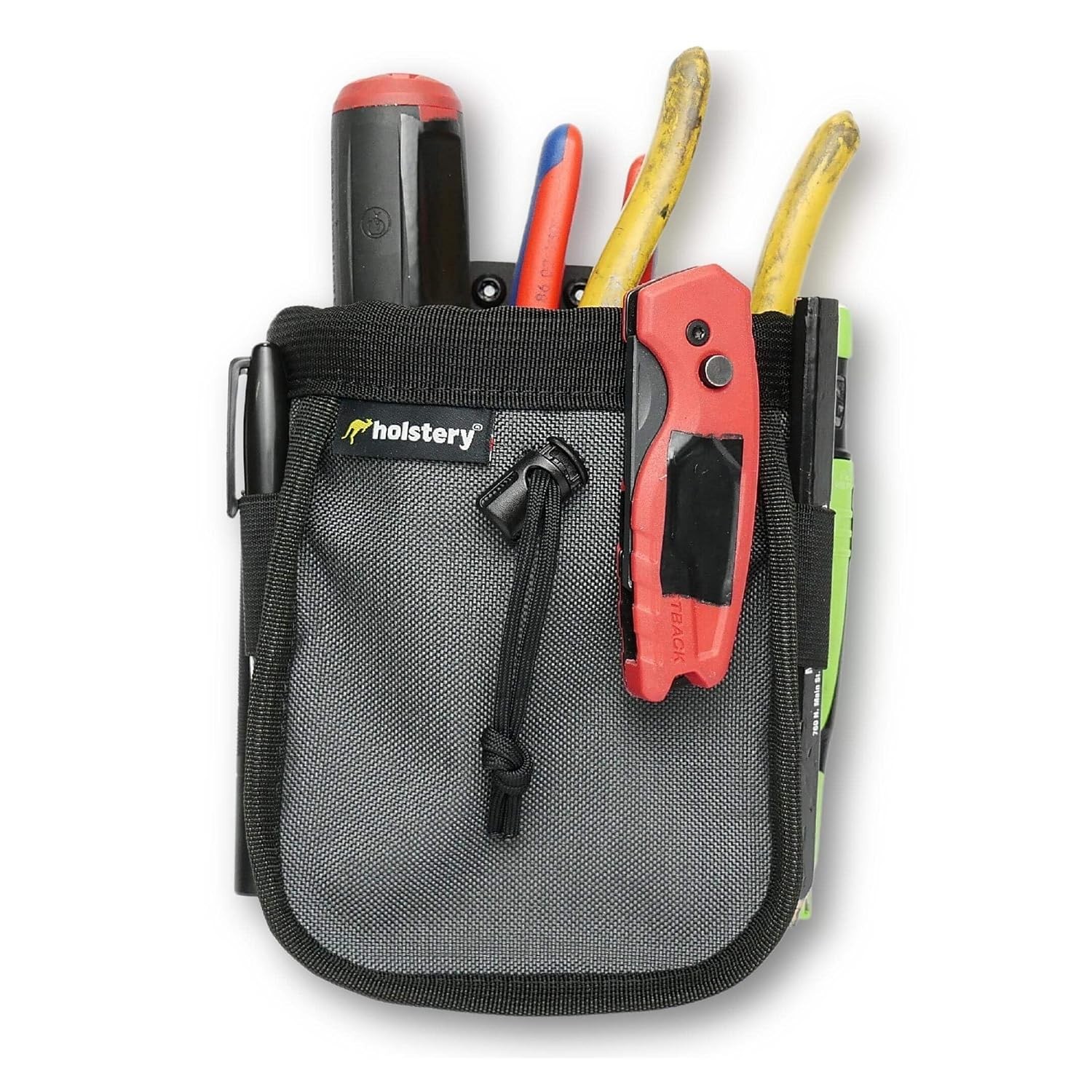 Clip-On Tool Belt Bag with Screw and Nail Holder, Tool Pouch with Belt, V2 Style
