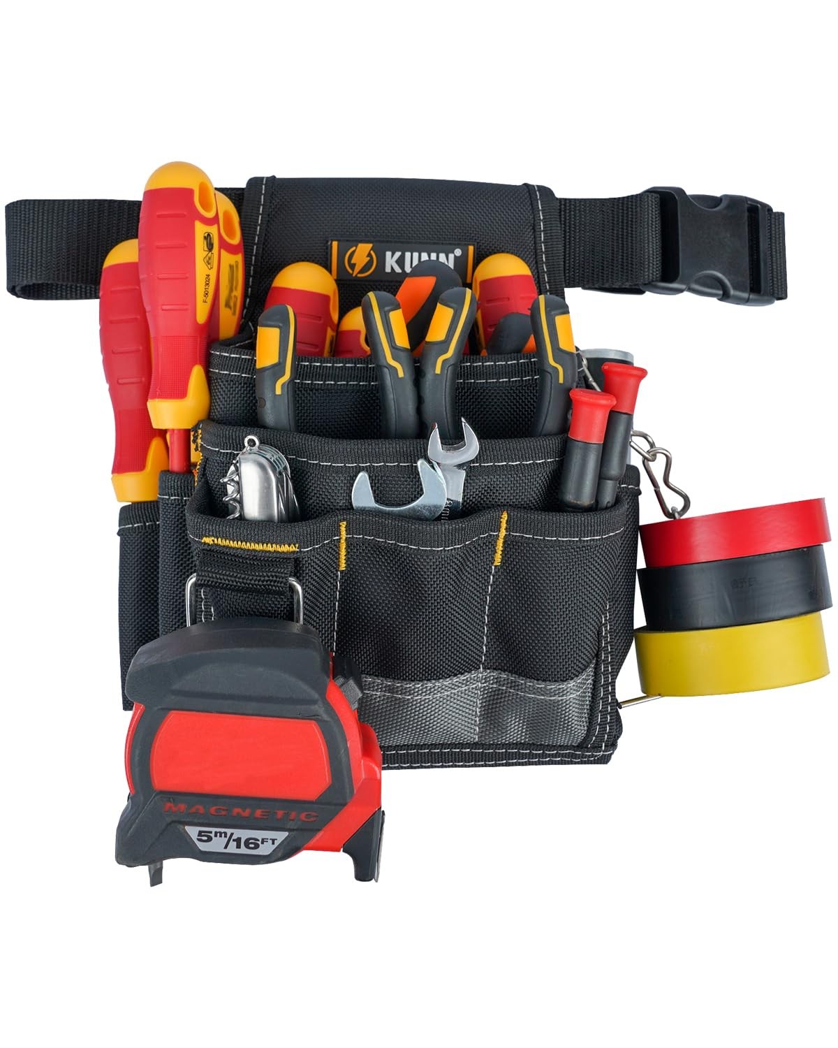 Electrician Tool Pouch,1680D Durable Tool Pouches with Belt Clip,Small Profes…