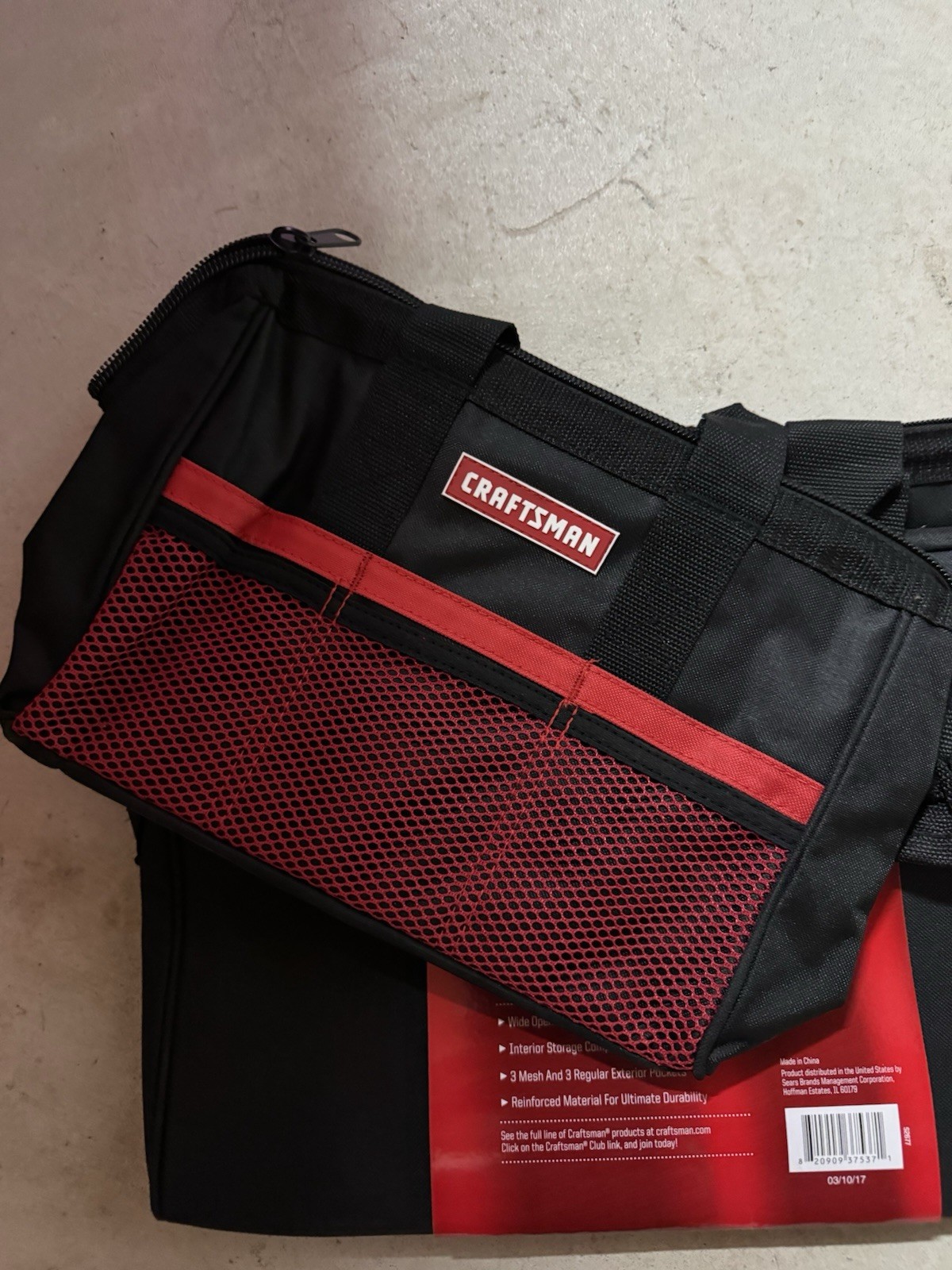 NOS Craftsman 13 Inch And 18 Inch Zippered Tool Bag Combo