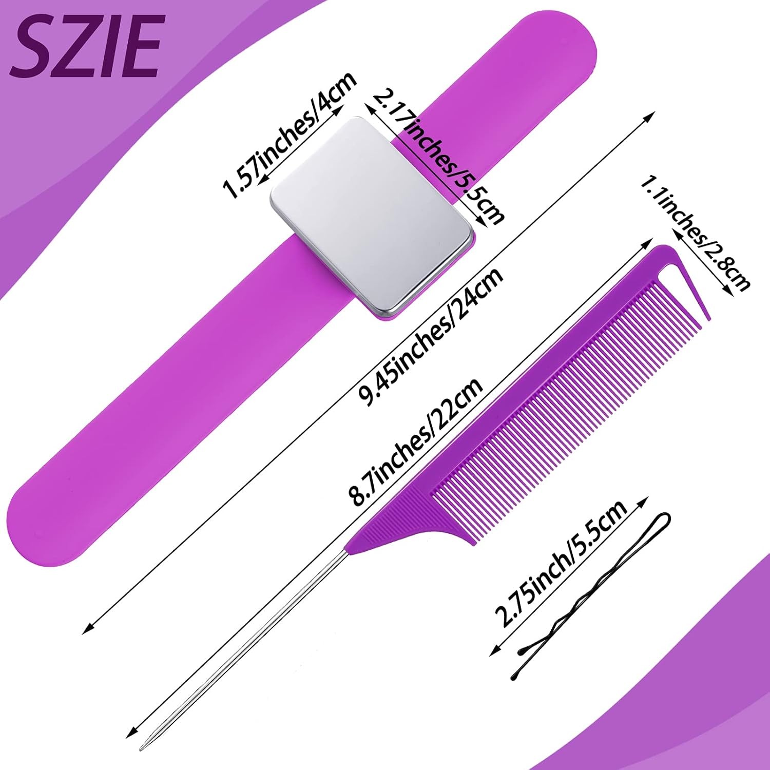 Magnetic Silicone Wrist Strap Hair Braiding Tools Magnetic Wristband Sewing Pinc