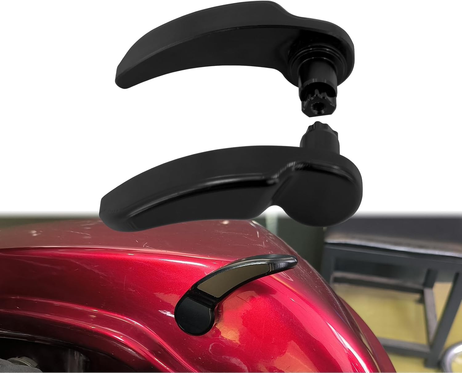 Saddlebag Latch Saddle Bag Lifters Gloss Black Kit Fit For Harley Touring Street