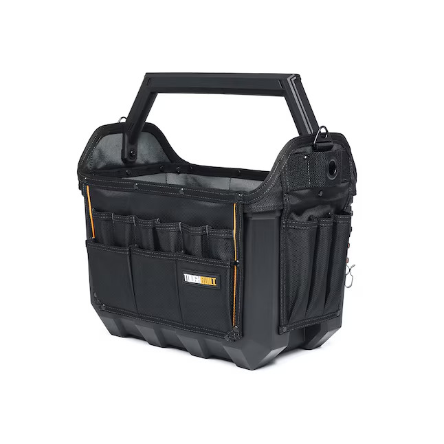 TOUGHBUILT Large Black Polyester 16-in W x 11.02-in D x 13.78-in L Tool tote