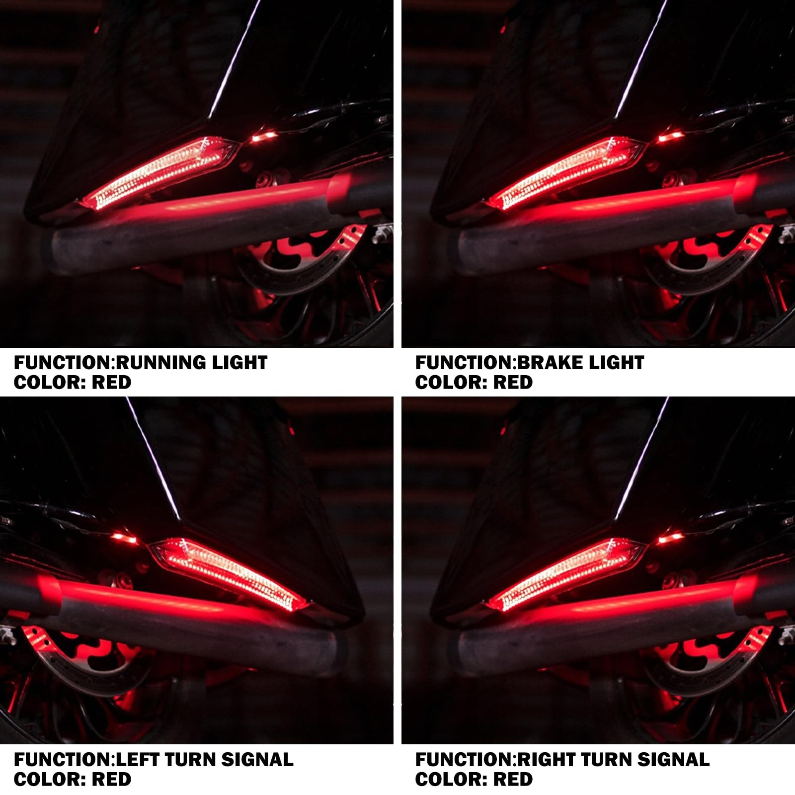 LED Extended Saddlebag Light with Smoke Lenses Fit for Harley Touring Road King