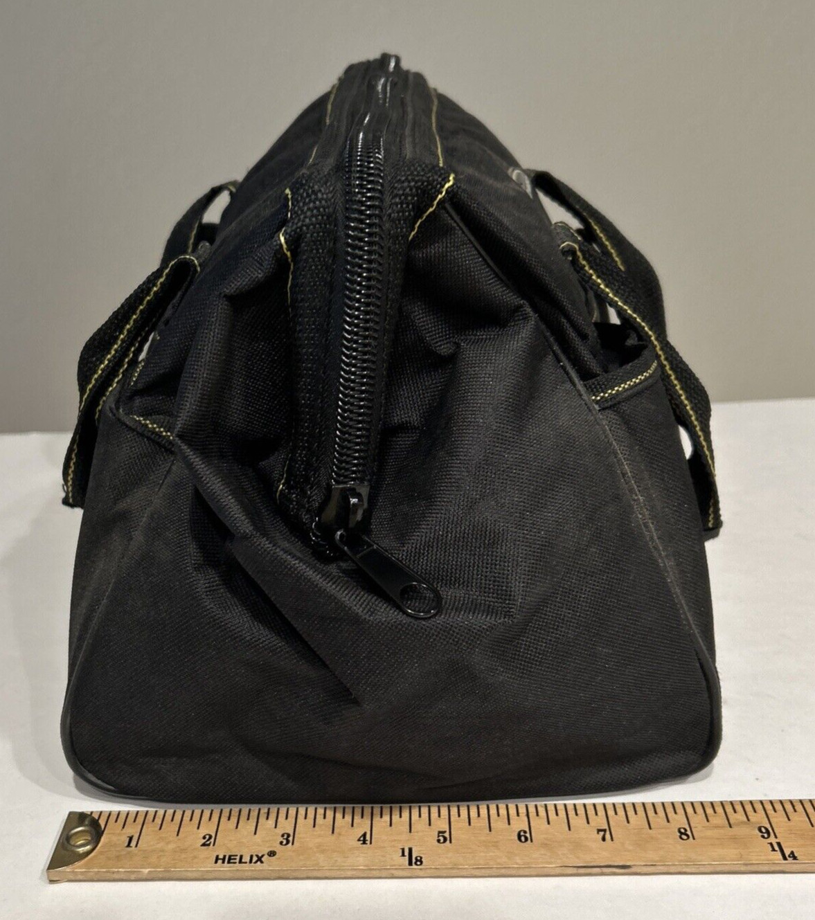 Voyager 12” Portable Tool Bag HANDY SIZE 15 Inside & 6 Outside Pockets BLACK ZIP