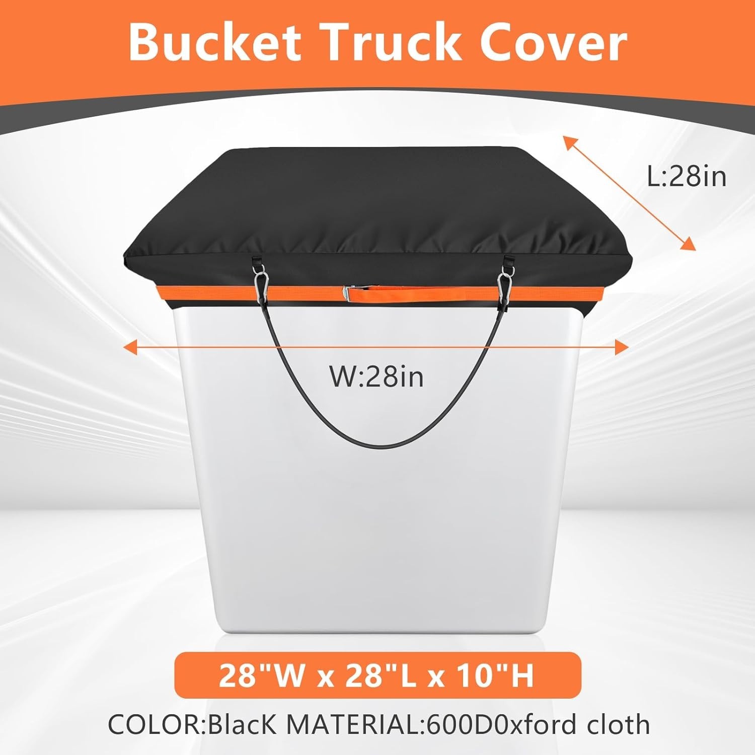 Bucket Truck Cover Fits 1 Man Vinyl Bucket Heavy Duty Double-Layer 600D Water…