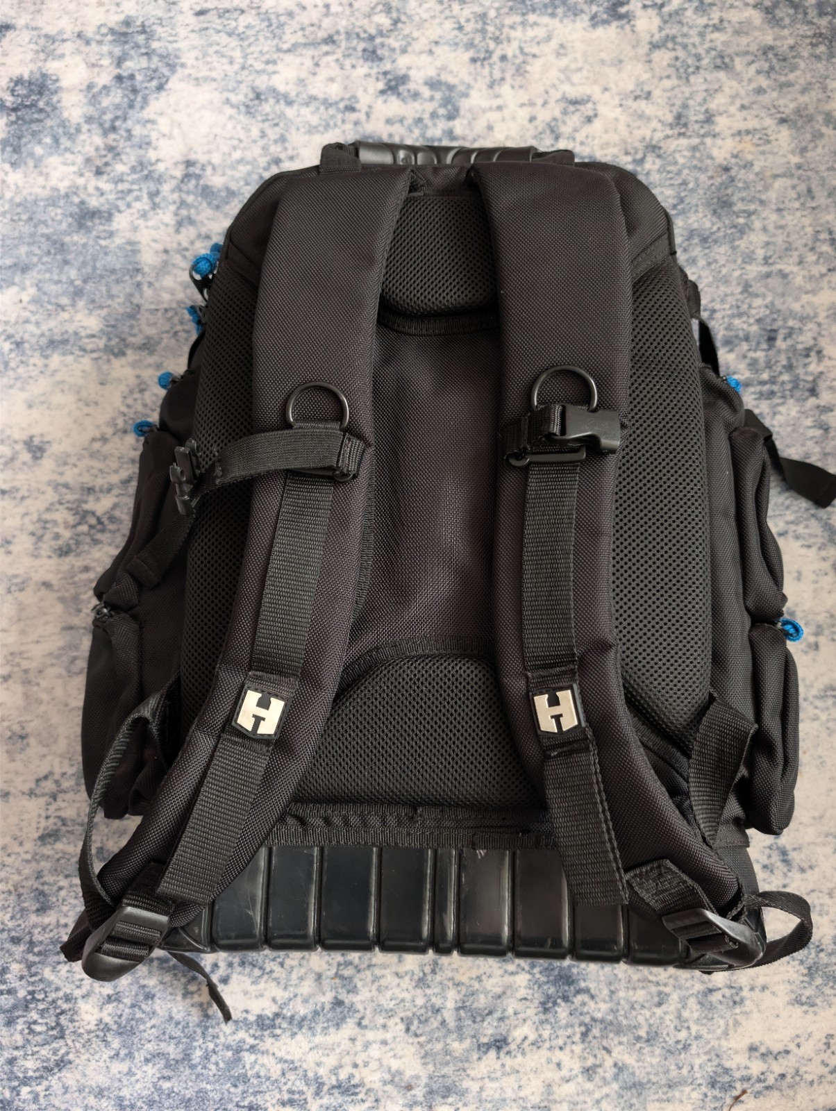 HART Tool Backpack Organizer Heavy Duty Storage Bag Black Blue