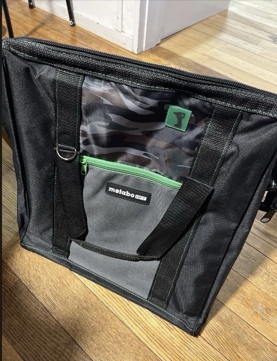 Metabo 372294M HPT 14X11X14″ Inside dims Contractor Canvas Tool Bag – Black/Camo