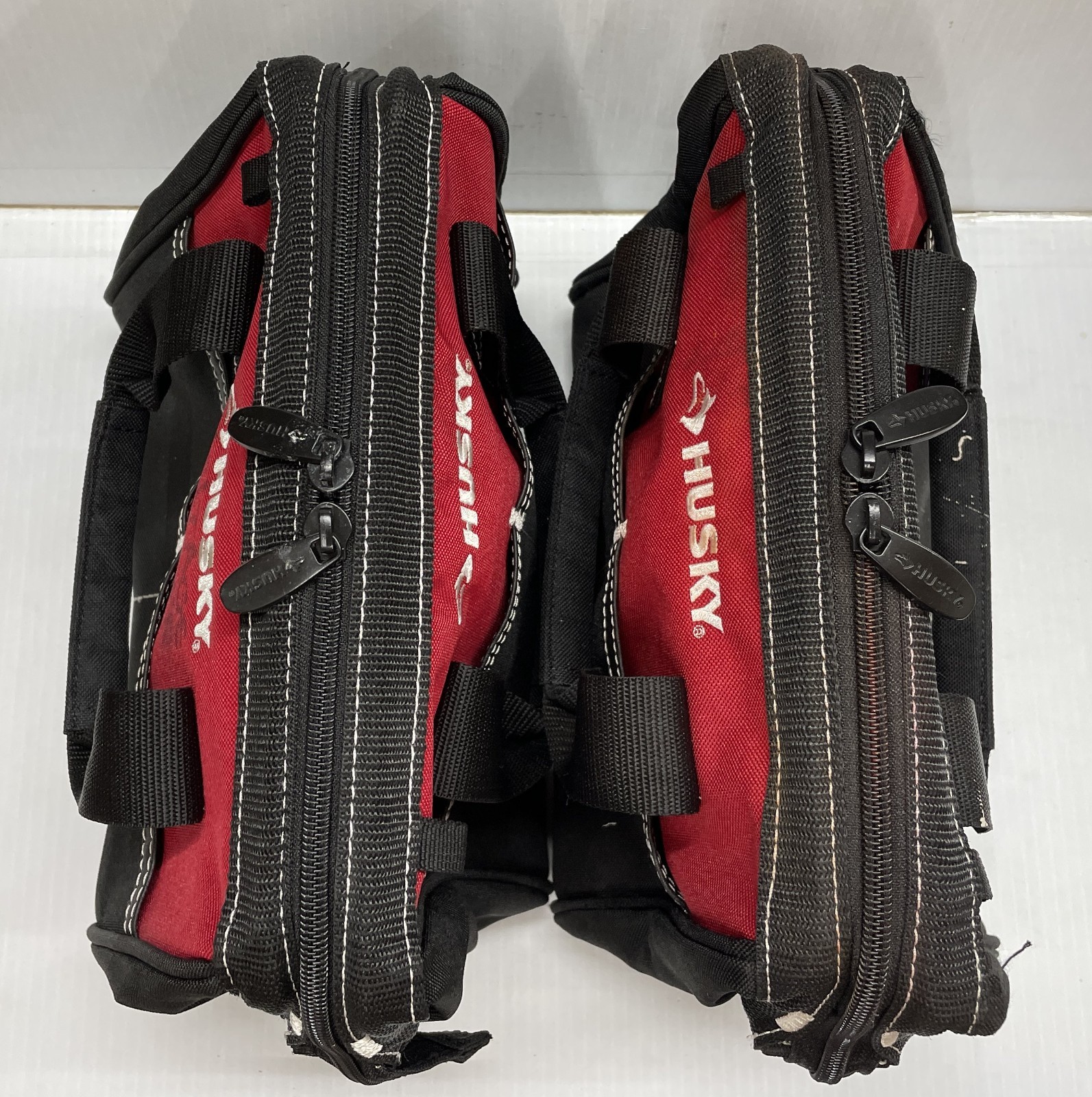 Husky 10″ Tool Bags – LOT OF 2 Canvas Zippered 10in 10 inch (Model 82124N14)