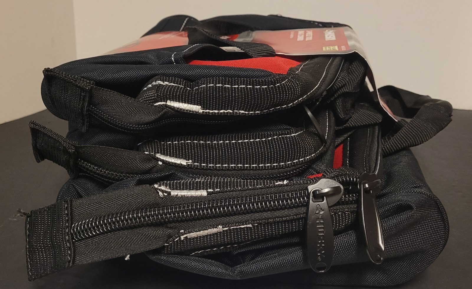 Husky 3-Piece 18″ 15″ 12″ Tool Carry Bag Combo with Water Resistant Fabric