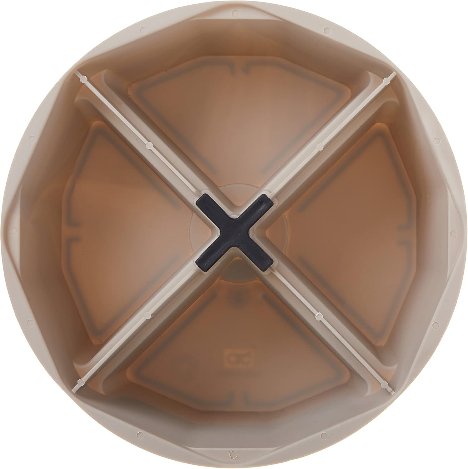 1154 4-Inch High, Full-Round Bucket Tray,Cream White