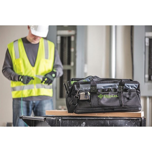 Greenlee 0158-21 Tool Bag, Polyester, Black, 29 Pockets