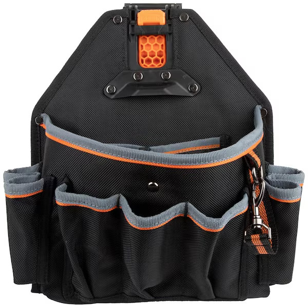 Klein Tools Pouch, Tool Pouch, Modbox, 18-Pockets, Polyester Black/Gray/Orange,