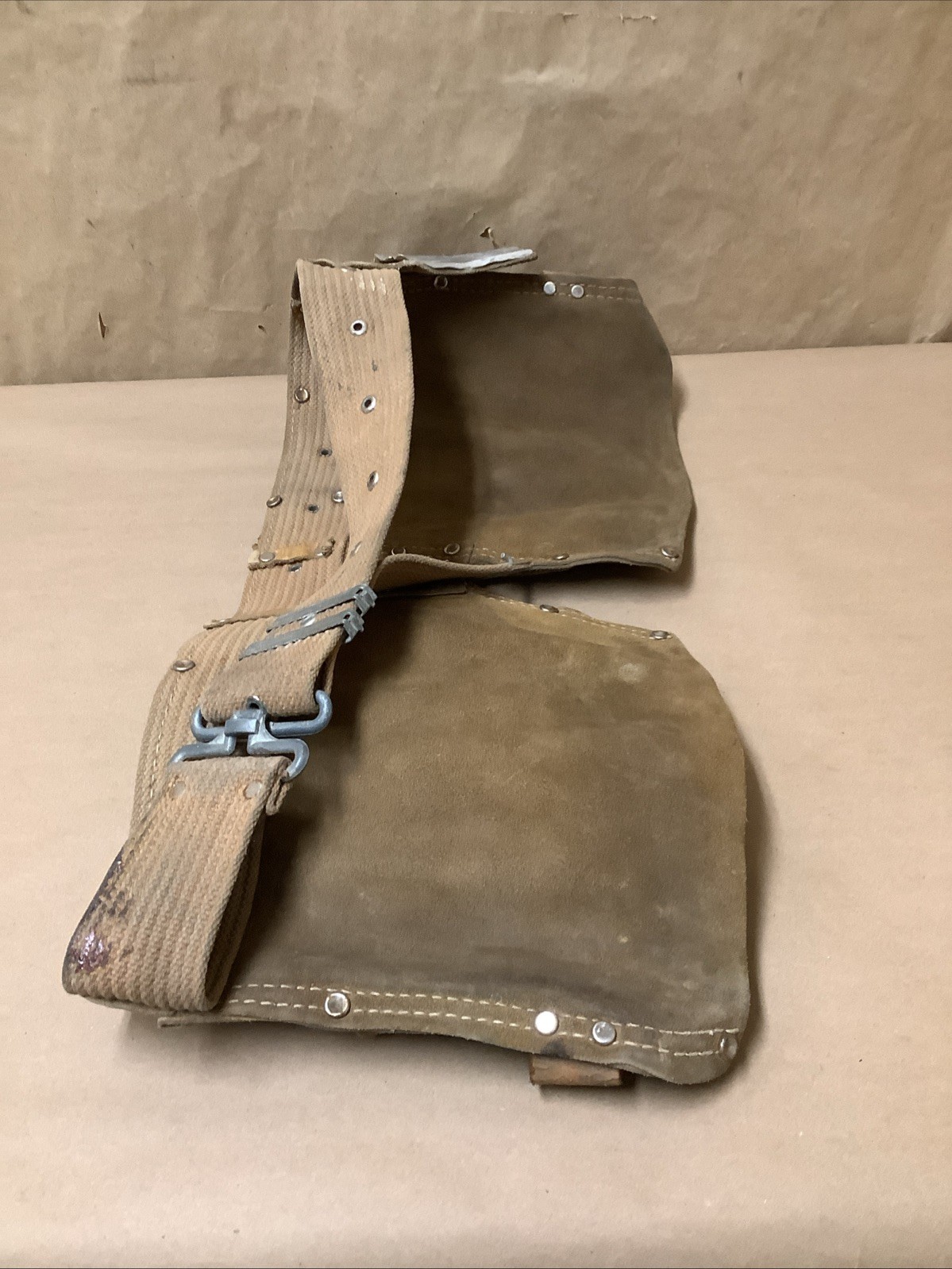 Vintage Nicholas No.427 Carpenter Apron – Brown/Silver