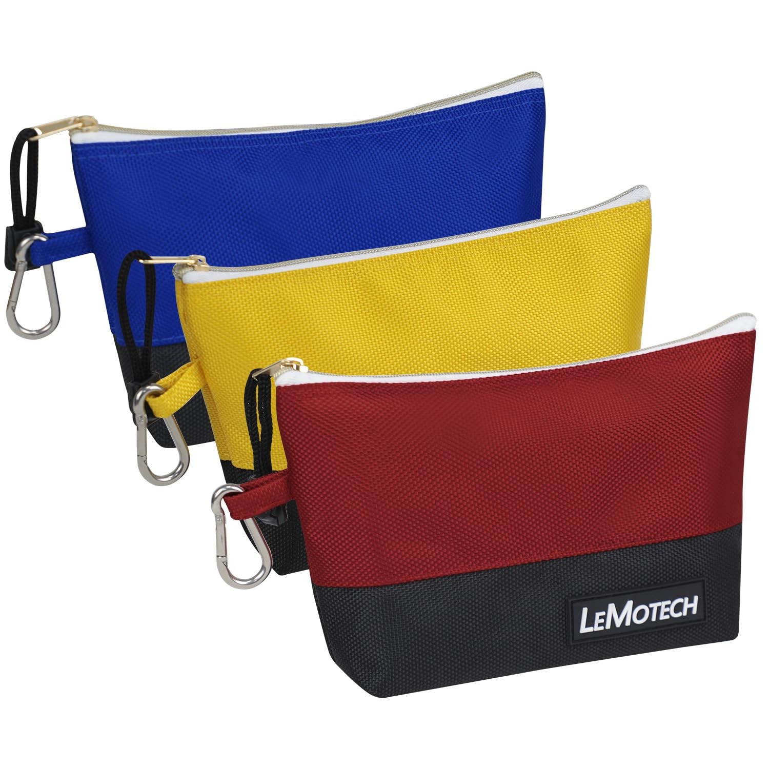 Tool Pouches with Zipper, Water Resistant Small Tool Bags, 1680D Oxford Utili…